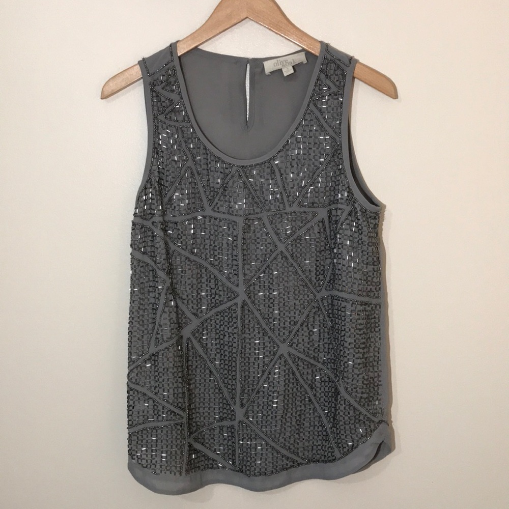 Olive & Oak Beaded Tank